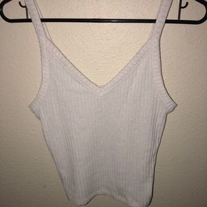 White v neck tank